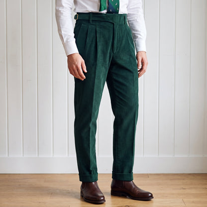 Men's Gurkha Trousers | Adjustable Waist & Tapered Fit 9