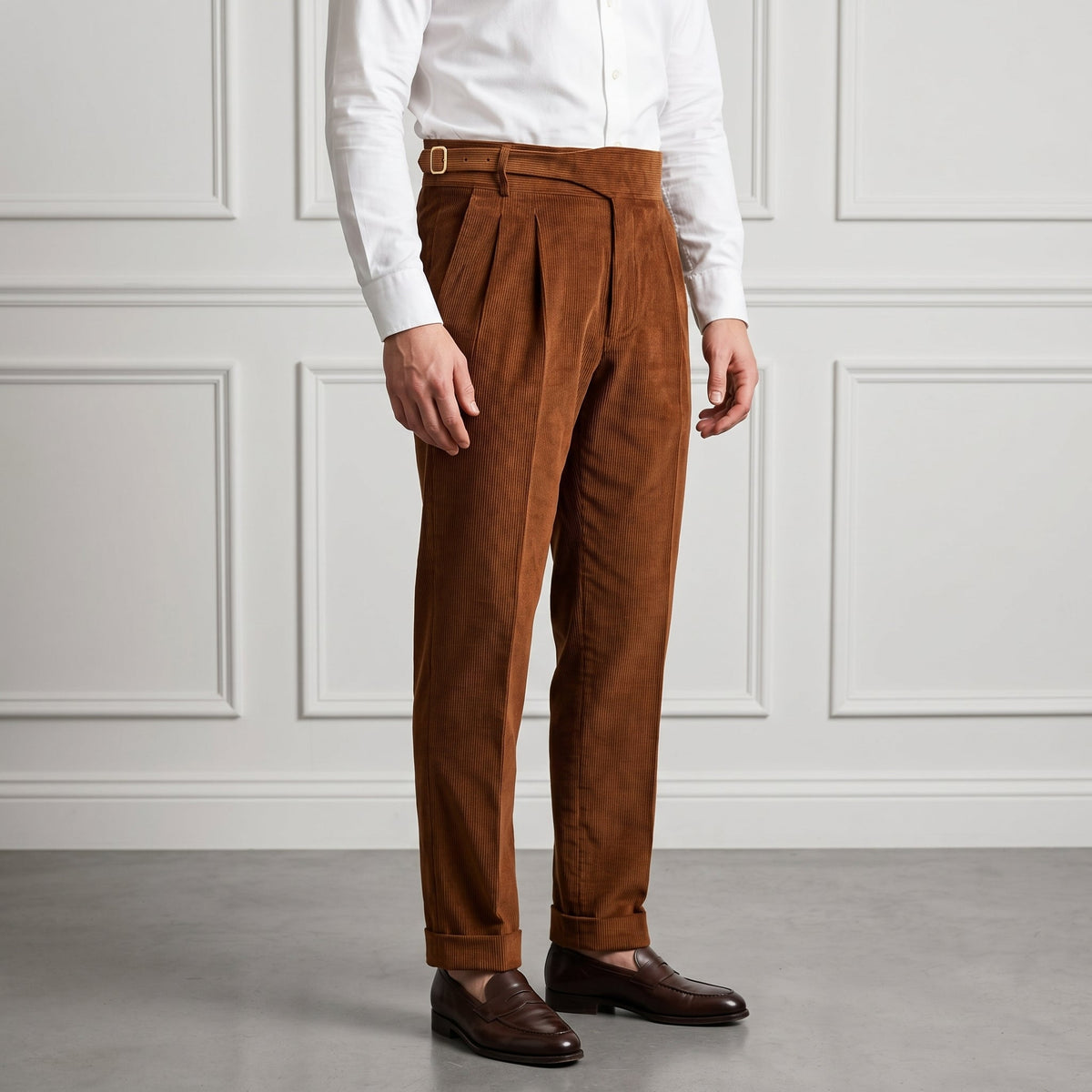 Men's Gurkha Trousers | Adjustable Waist & Tapered Fit 8