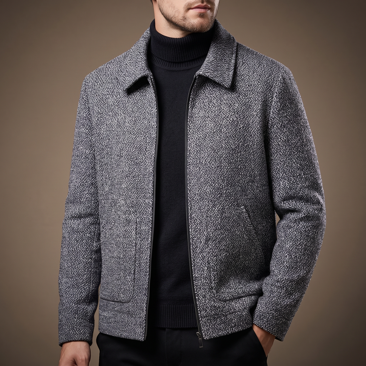 Men's Harrington Jacket | Tailored Fit & Transitional Layering 1
