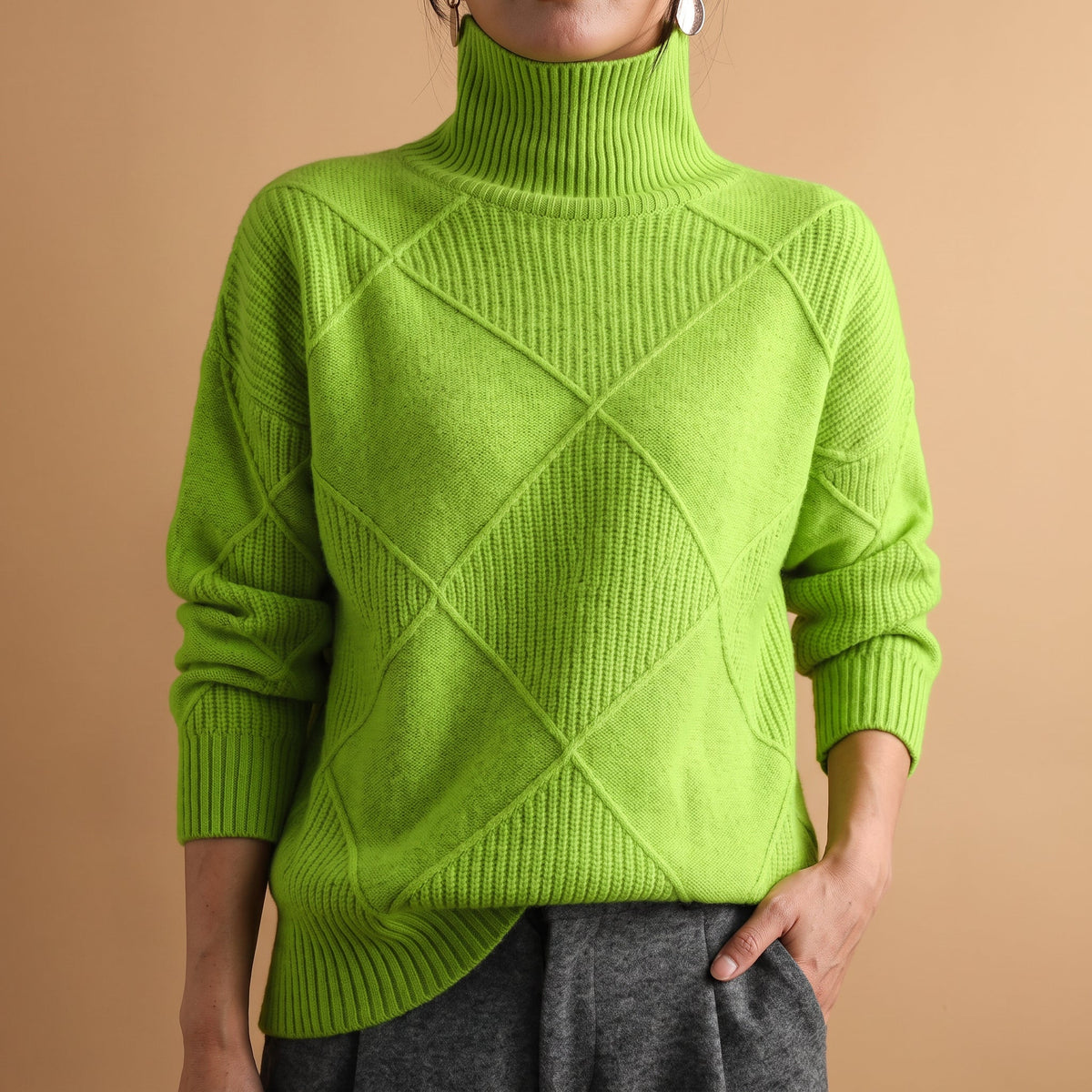 Women's Turtleneck Sweater | Soft Ribbed Knit 5
