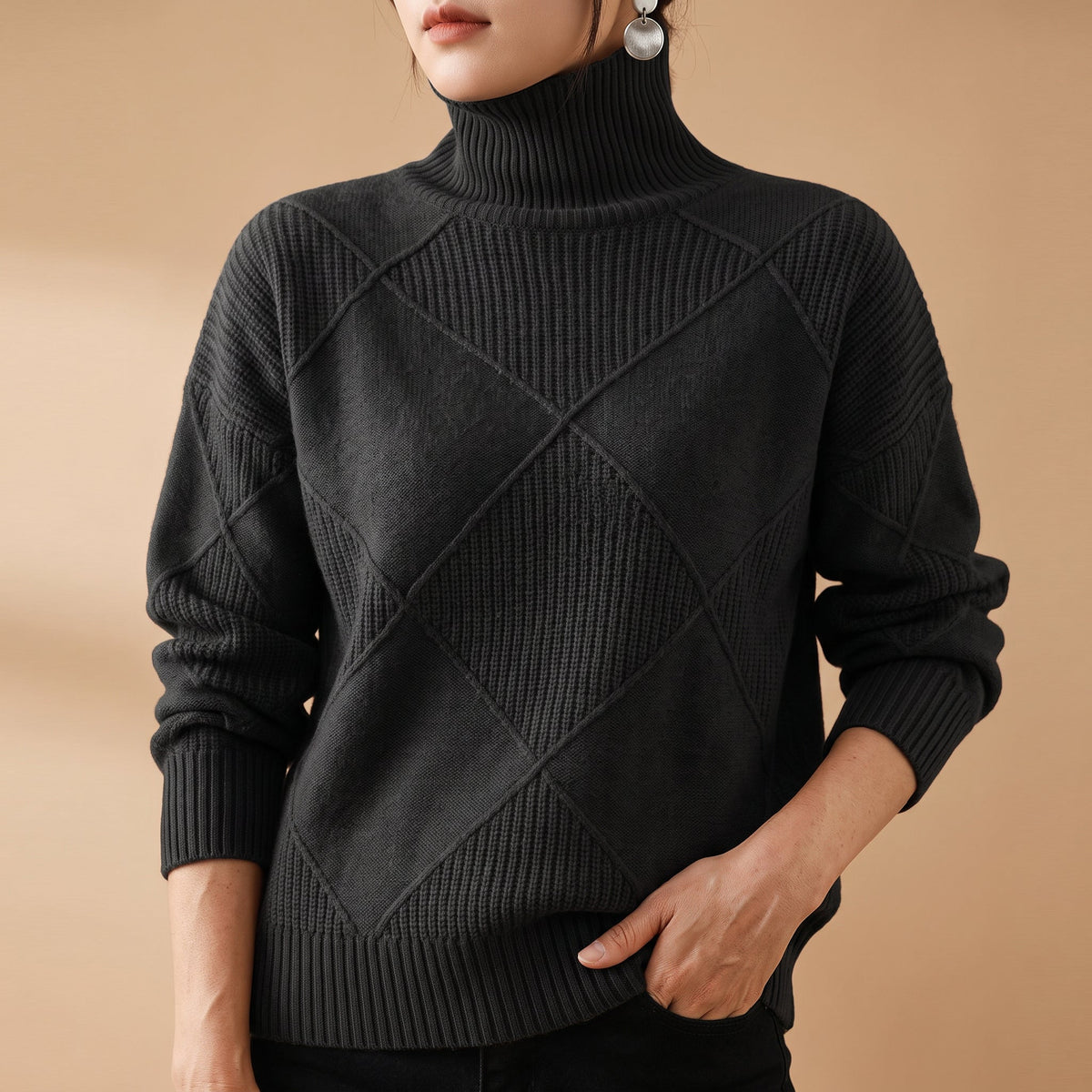 Women's Turtleneck Sweater | Soft Ribbed Knit 6