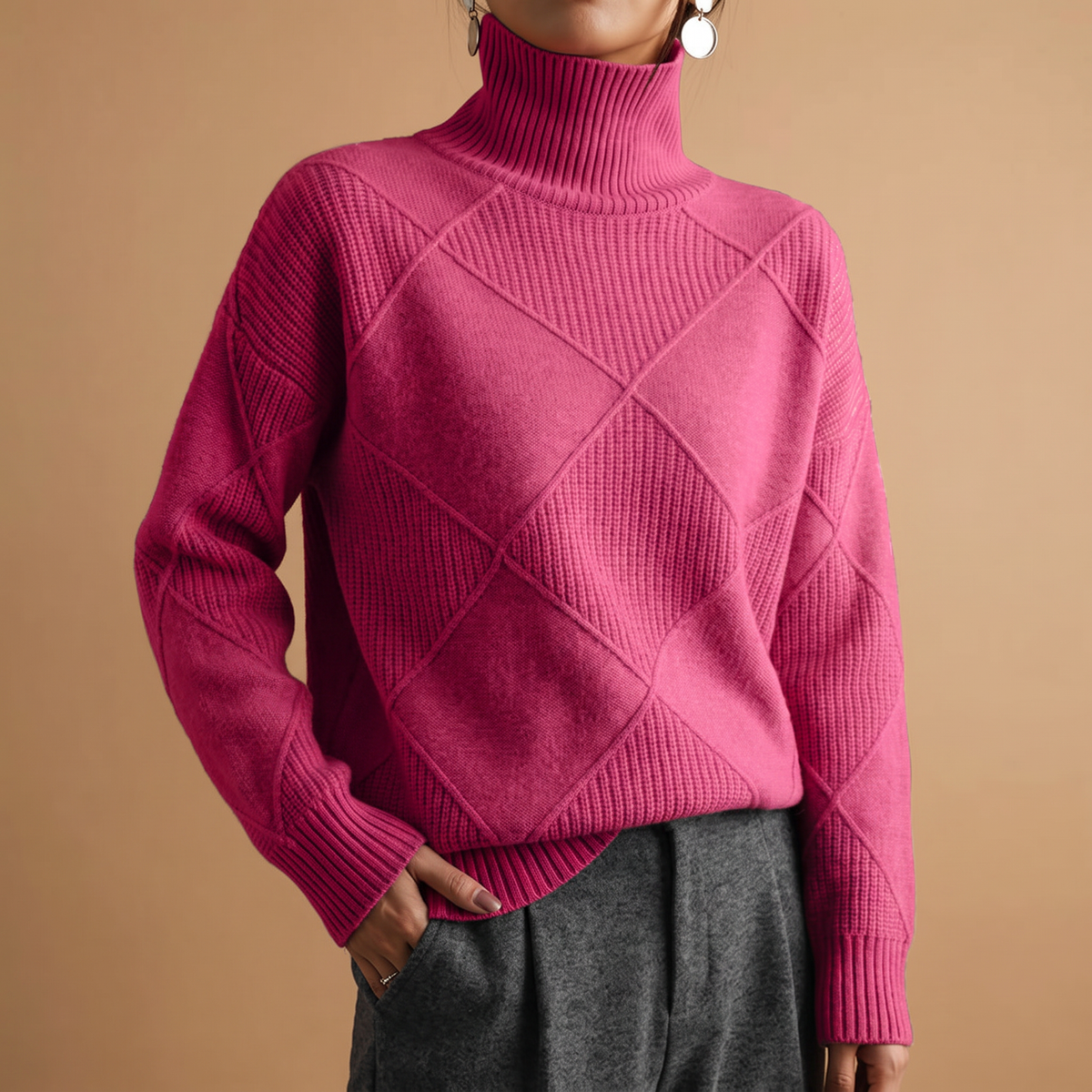Women's Turtleneck Sweater | Soft Ribbed Knit 7
