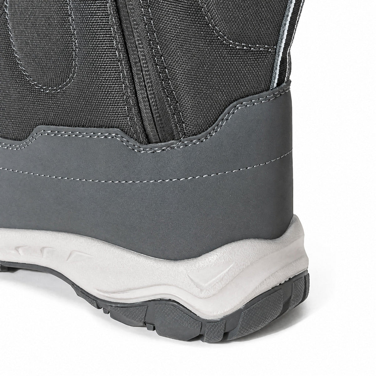 Marcus - Men's Waterproof Non-Slip Snow Boots with Side Zip Closure - Boots - Dark Grey - Davies & Cooper