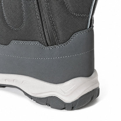 Marcus - Men's Waterproof Non-Slip Snow Boots with Side Zip Closure - Boots - Dark Grey - Davies & Cooper