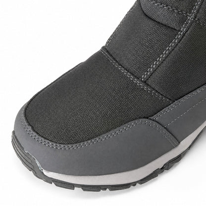 Marcus - Men's Waterproof Non-Slip Snow Boots with Side Zip Closure - Boots - Dark Grey - Davies & Cooper