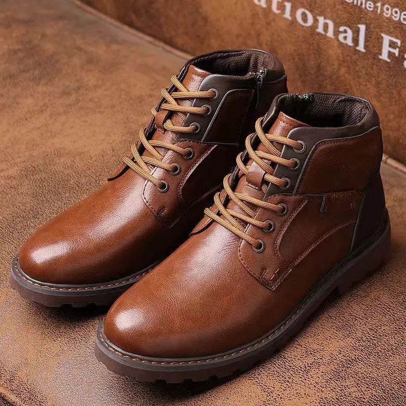 Men's Work Boots | Lace Up & Side Zip 3