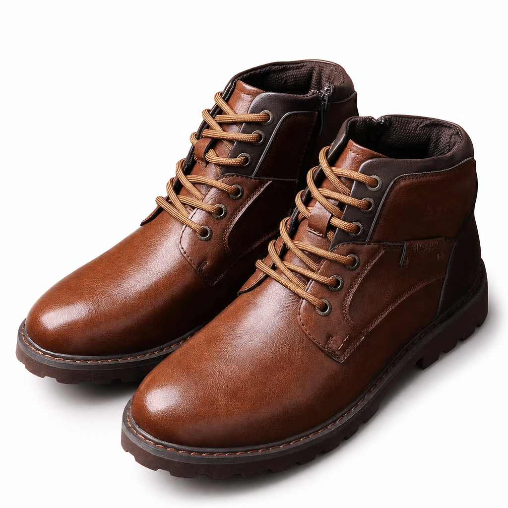 Men's Work Boots | Lace Up & Side Zip 4