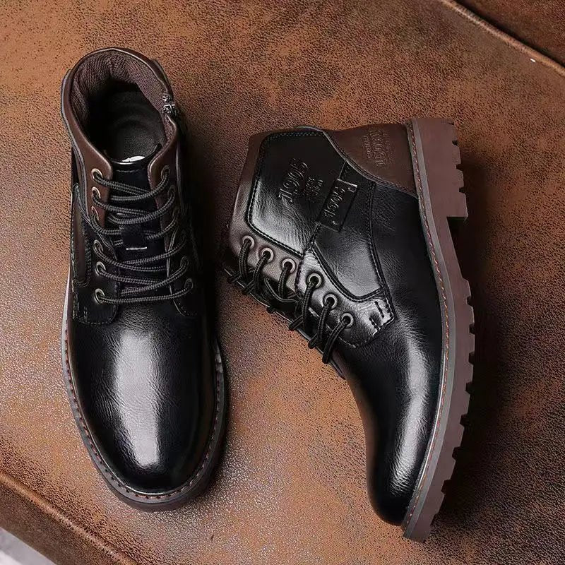 Men's Work Boots | Lace Up & Side Zip 1