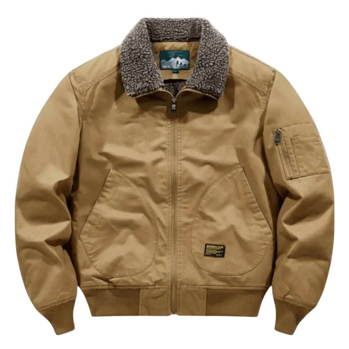 Men's Bomber Jacket | Plush Collar & Wind-Proof Fit 1