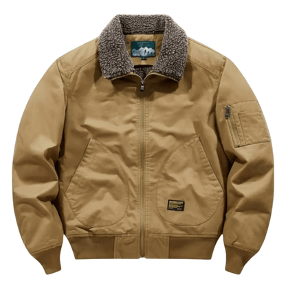 Men's Bomber Jacket | Plush Collar & Wind-Proof Fit 1