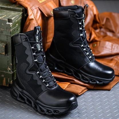 Men's Steel Cap Boots | High-Top & Lace-Up Support 2