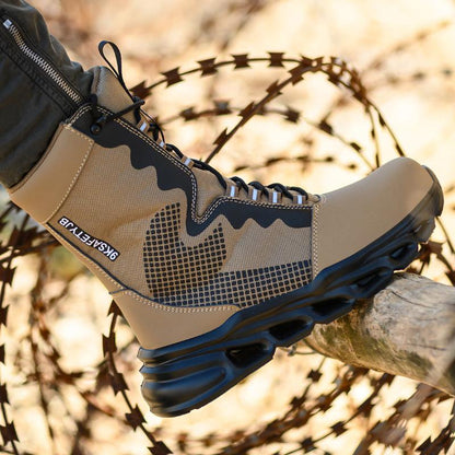 Men's Steel Cap Boots | High-Top & Lace-Up Support 6