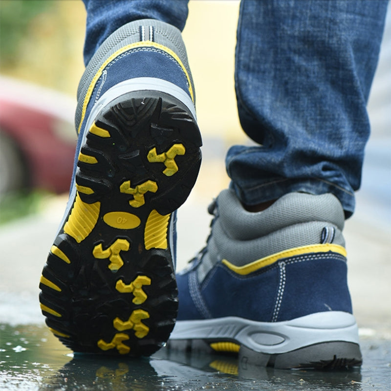 Men's Steel Cap Work Boots | Lace-Up & All-Season Grip 5