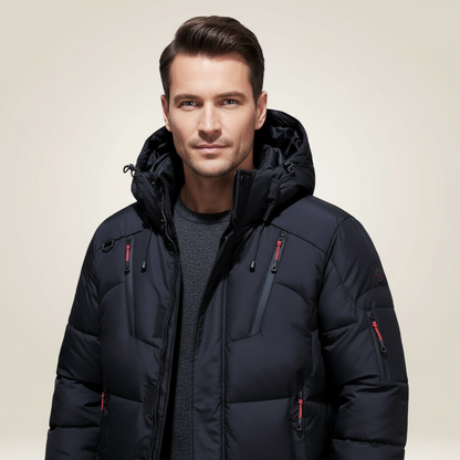Nordfall Men’s Parka Winter Jacket – Thick Fleece-Lined Waterproof & Windproof Coat - Solorfit