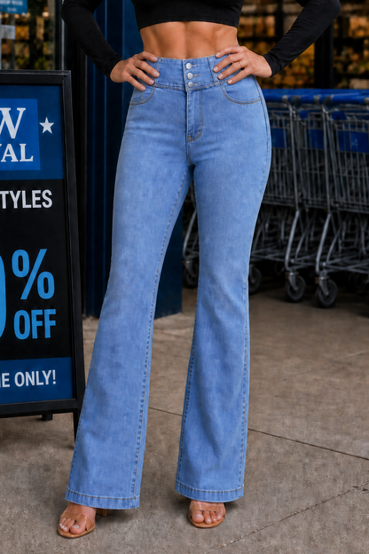 Women's High-Waisted Flare Jeans | Stretch Comfort & Longer-Leg Fit 14