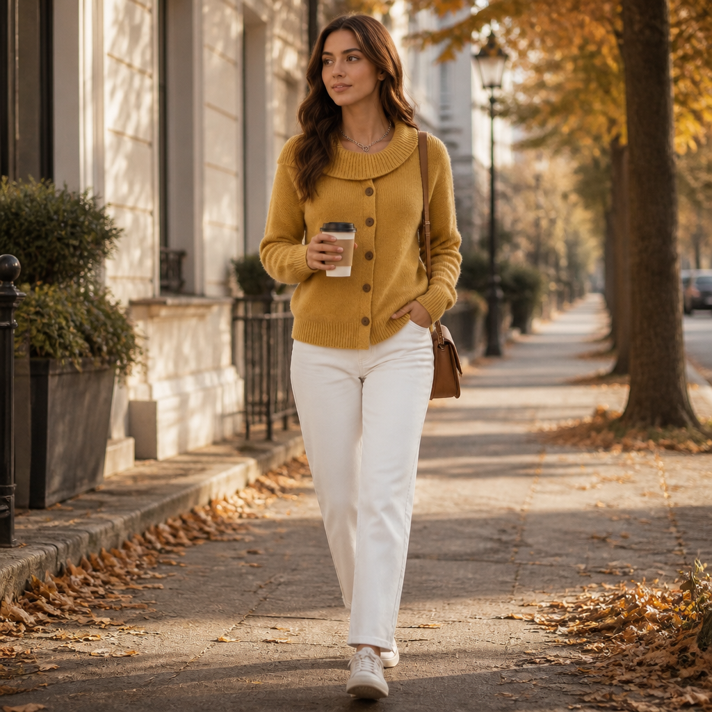 Women's Waterfall Collar Cardigan | Effortlessly Styled Layer 4