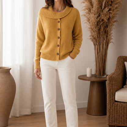 Women's Waterfall Collar Cardigan | Effortlessly Styled Layer 2