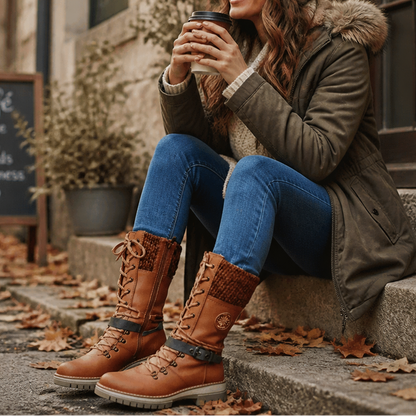 Women's Chelsea Winter Boots | Warm Knit-Shaft Comfort 14