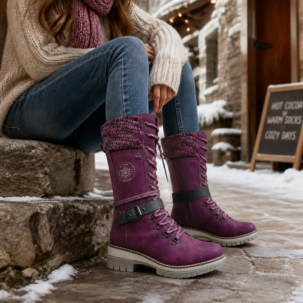 Women's Chelsea Winter Boots | Warm Knit-Shaft Comfort 13