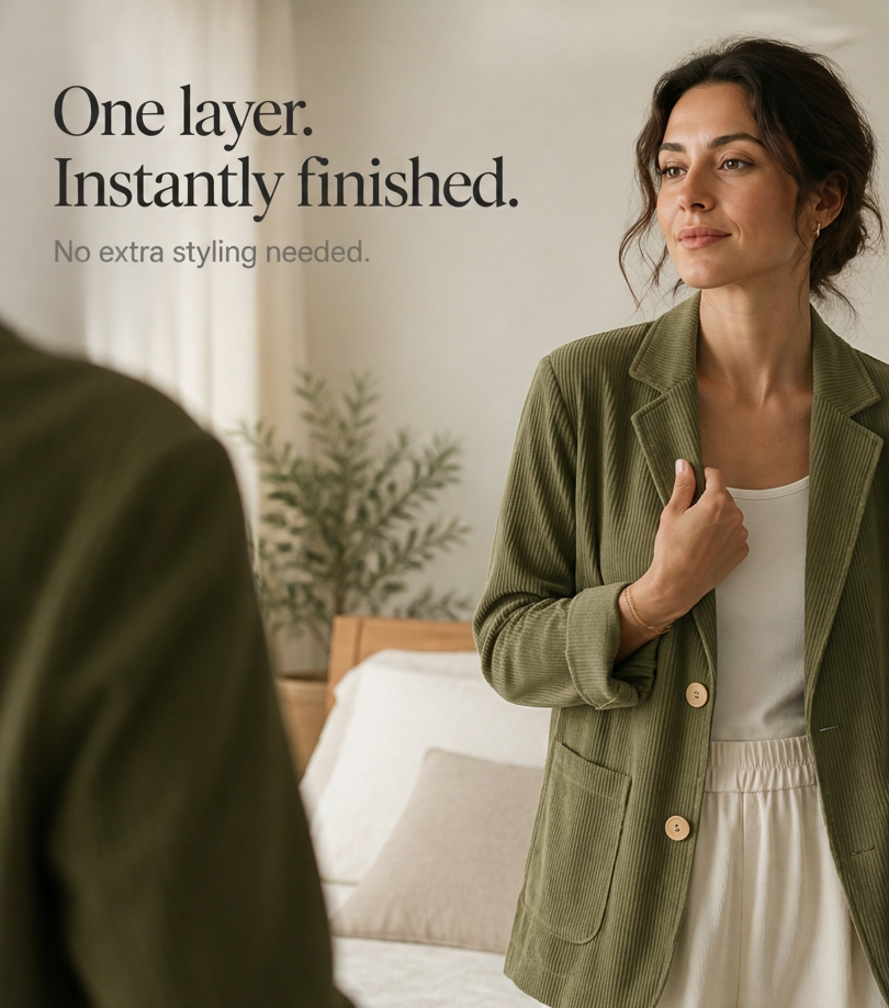 Women's Blazer | Notch Collar & Single-Breasted 8