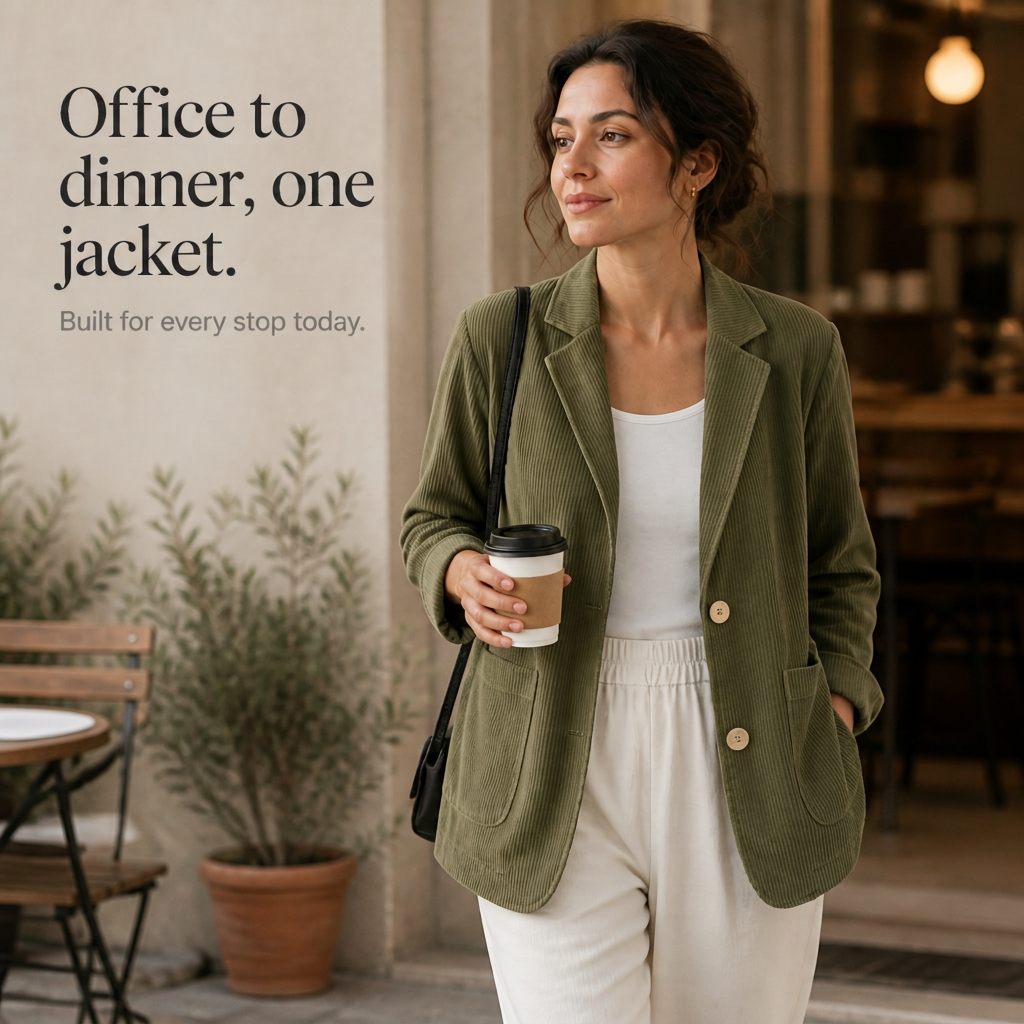 Women's Blazer | Notch Collar & Single-Breasted 10