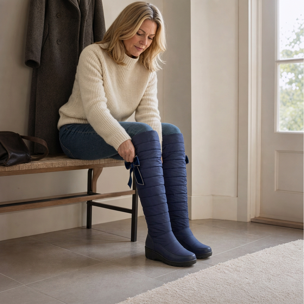 Women's Quilted Tall Boots | Pull-On Warmth & Comfort 2