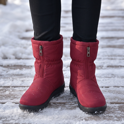 Women's Snow Boots | Zip-Up & Quilted Warmth 1