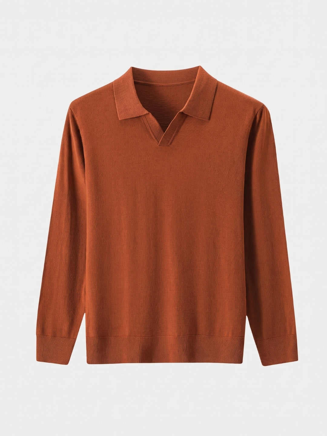 Men's Polo Sweater | V-Neck & Turndown Collar 4