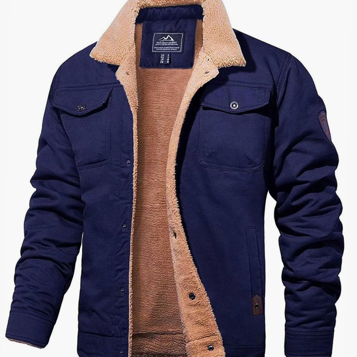 Palmer | Men's Sherpa-Lined Fleece Relaxed-Fit Winter Jacket