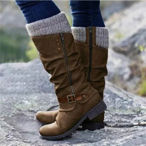 Women's Winter Boots | Knit Cuff Detail 3