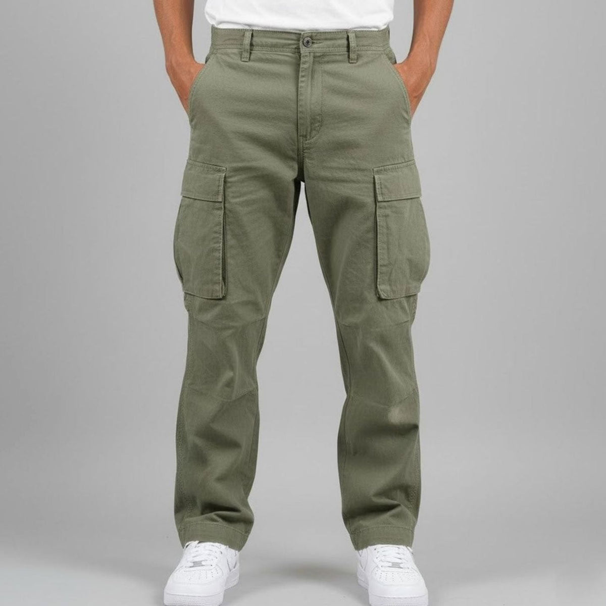 Roger | Men's Relaxed Fit Multi-Pocket Streetwear Cargo Pants