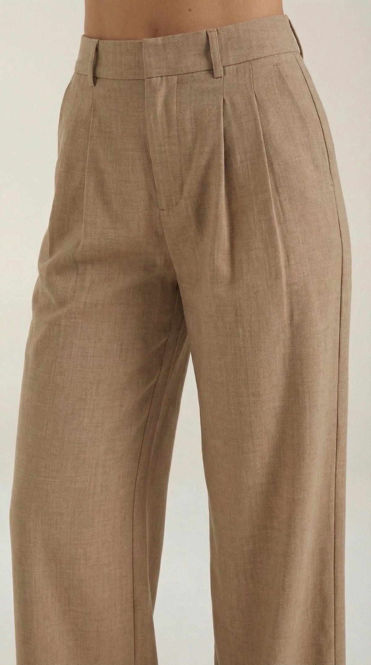 Women's High Rise Plissé Trousers | Wide Leg & Elegant Fit 12