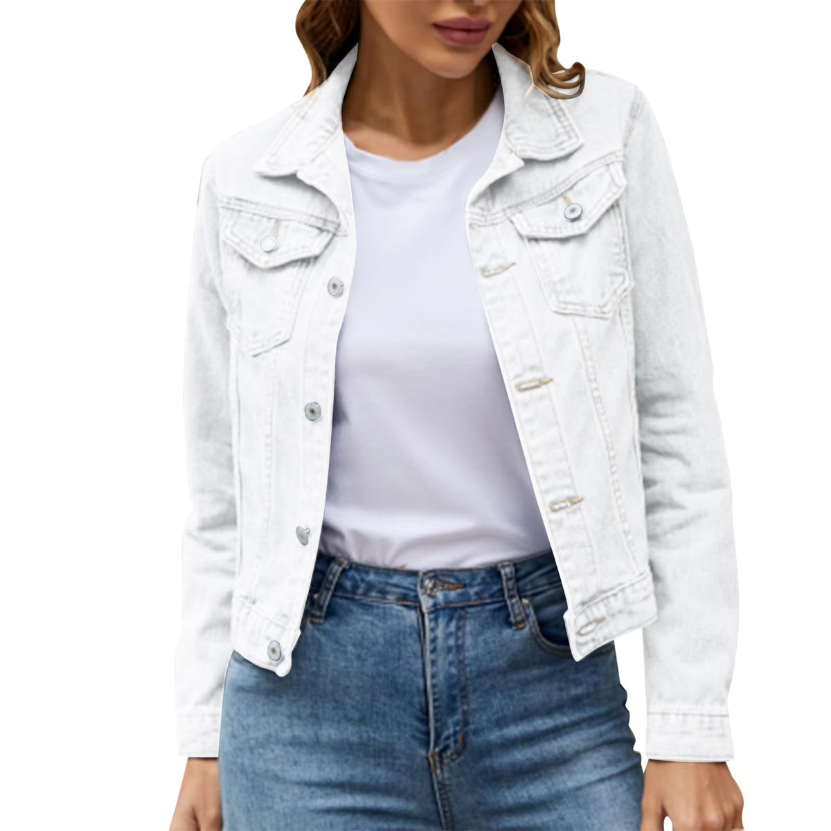 Women's Jacket | Button Closure & Pockets 6