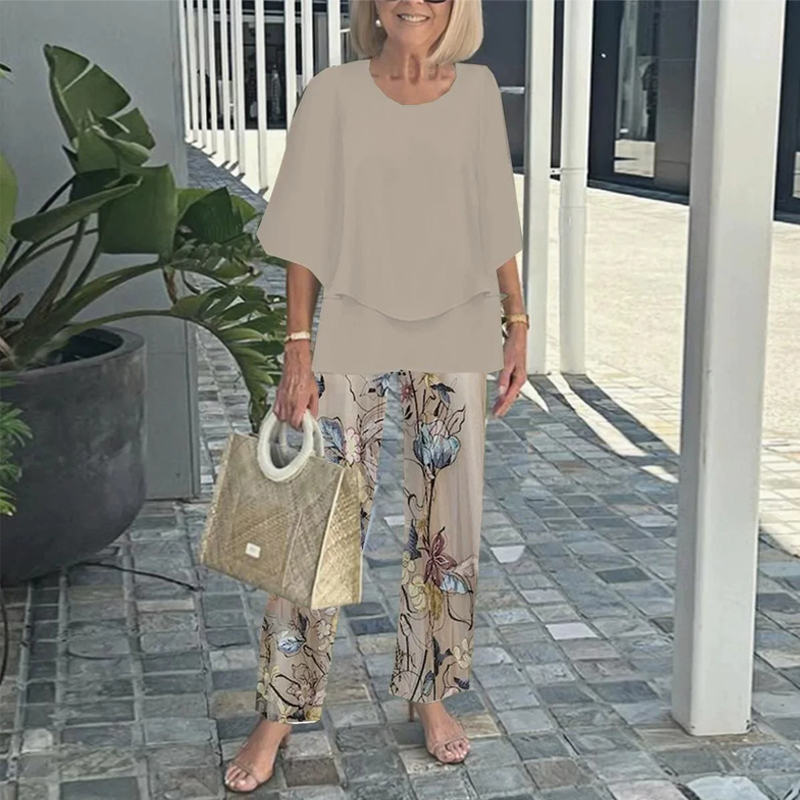 Chic Printed Lounge Set for Everyday Wear