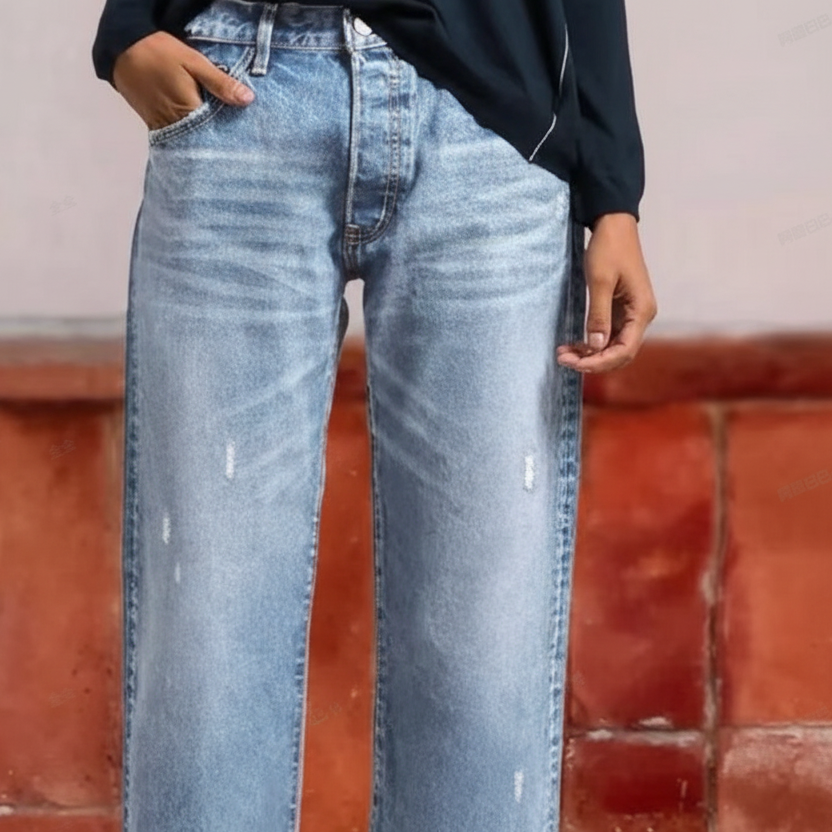 Women's Cropped Straight Jeans | Flattering Everyday Fit 9