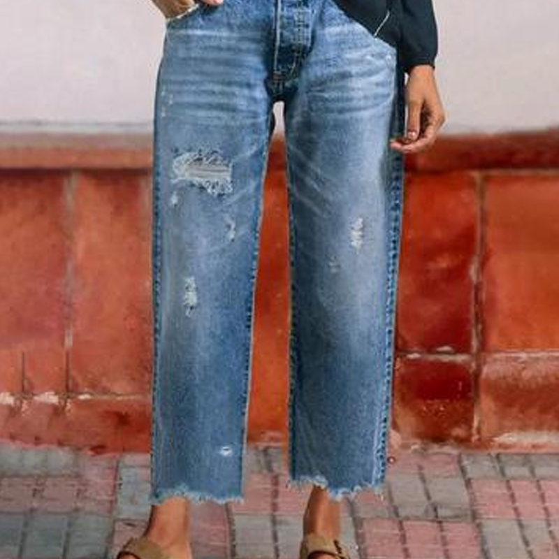 Women's Cropped Straight Jeans | Flattering Everyday Fit 10