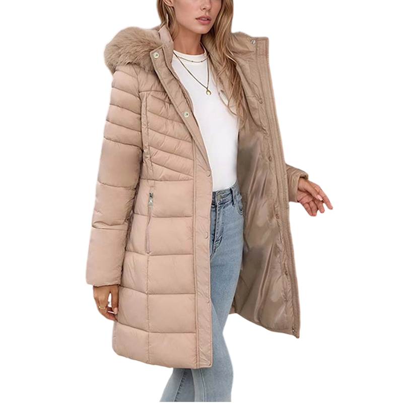 Women's Longline Puffer Coat | Windproof & Warm 15