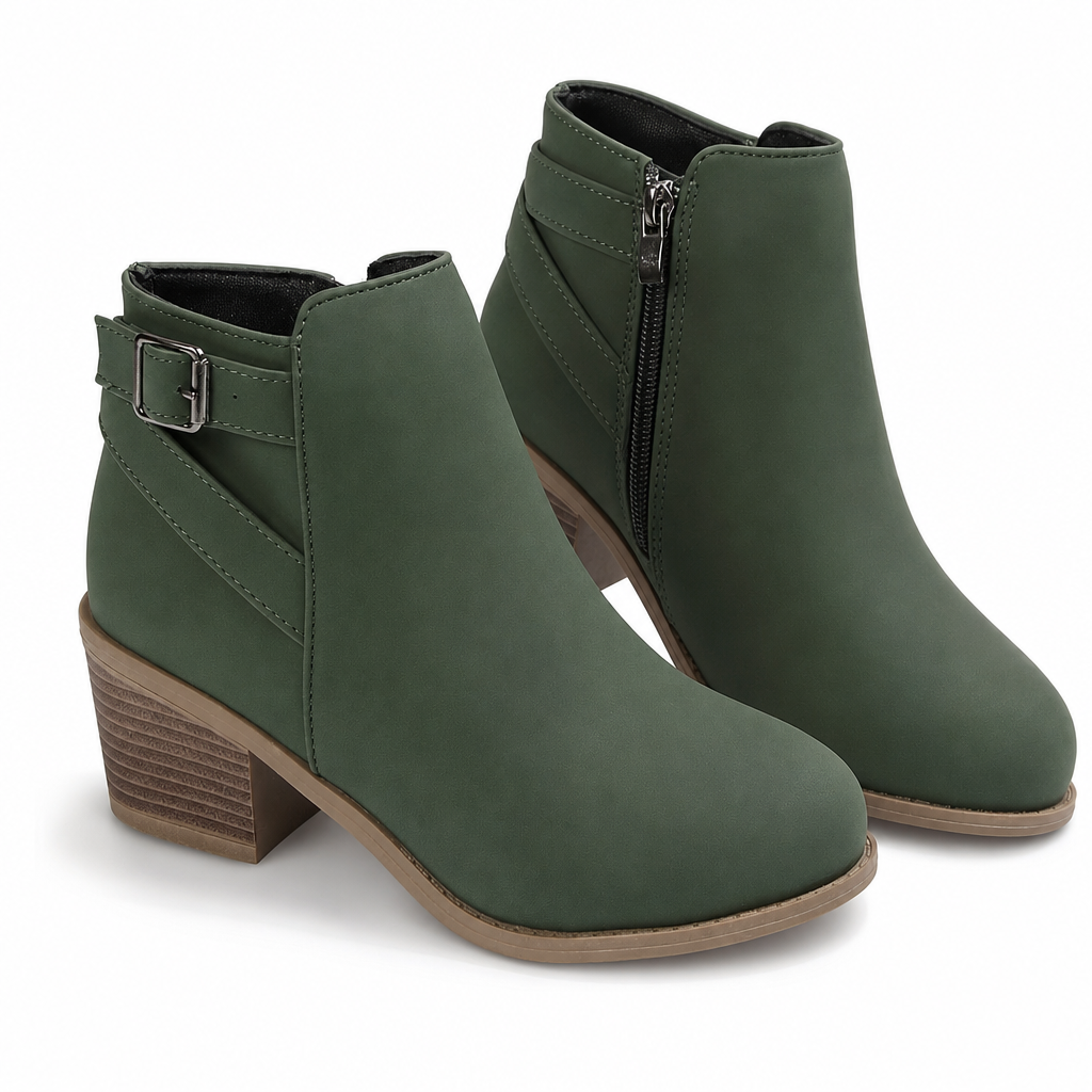 Women's Ankle Boots | Buckle Detail & Side-Zip 13