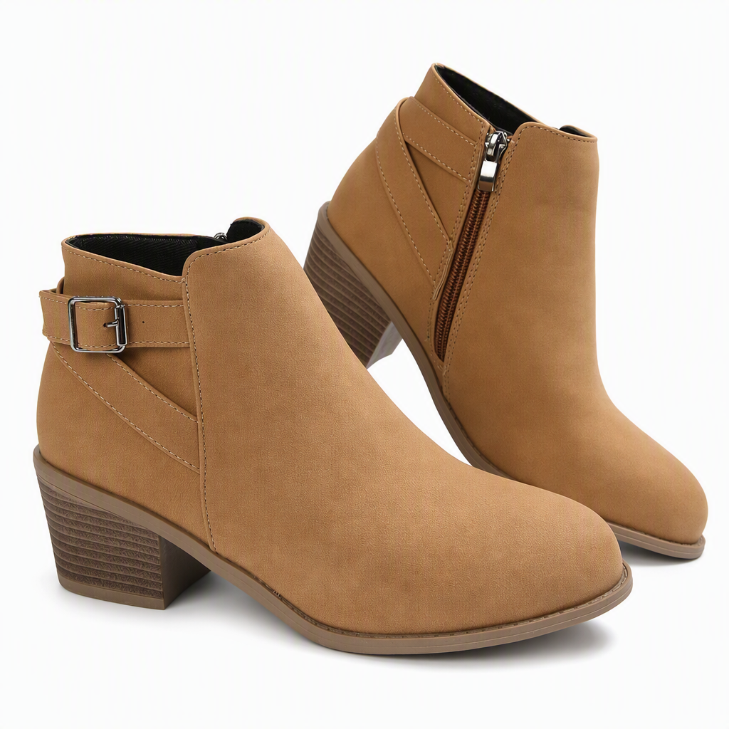 Women's Ankle Boots | Buckle Detail & Side-Zip 15