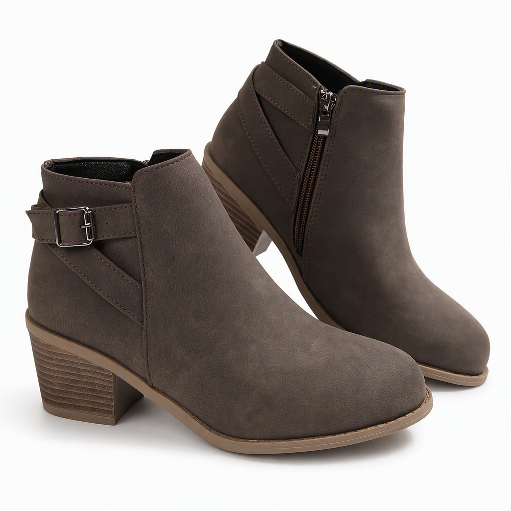 Women's Ankle Boots | Buckle Detail & Side-Zip 16