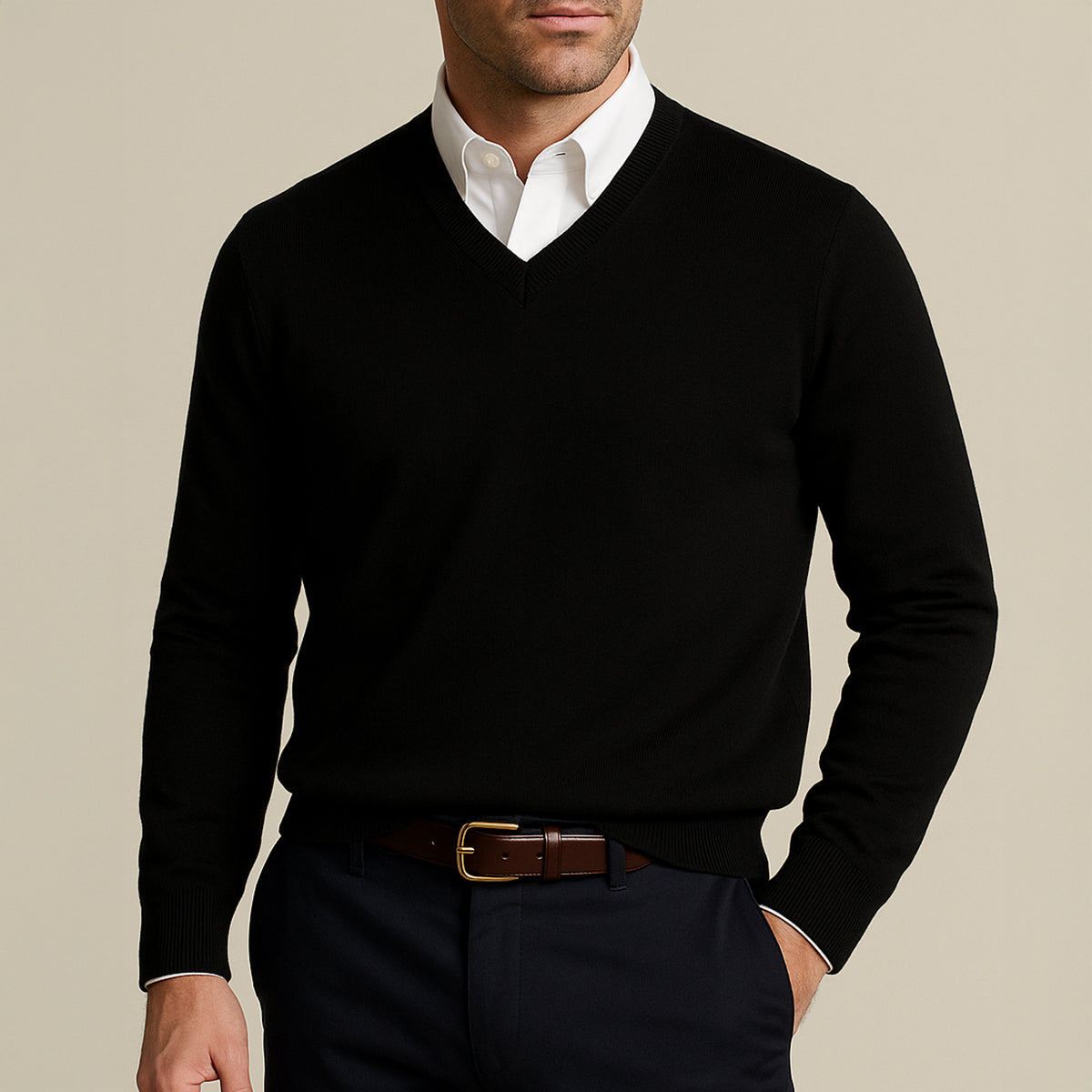 Men's Sweater | Classic V-Neck & Warm 10