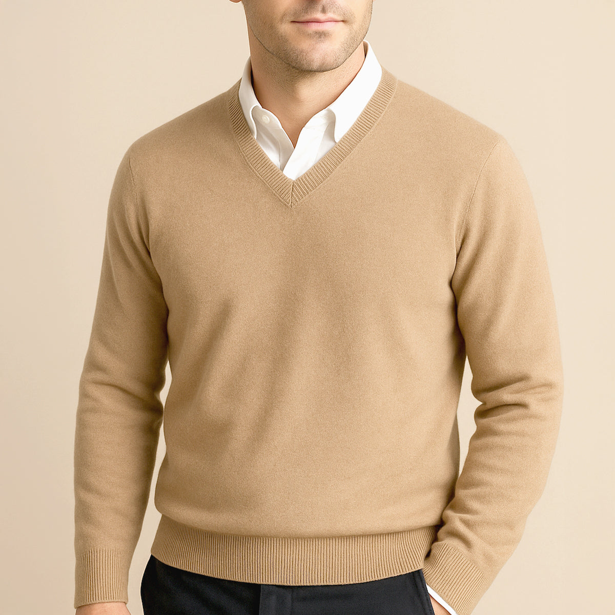 Men's Sweater | Classic V-Neck & Warm 3