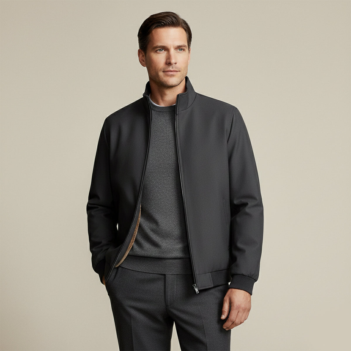 Men’s Elegant Warm Fleece Lining Jacket