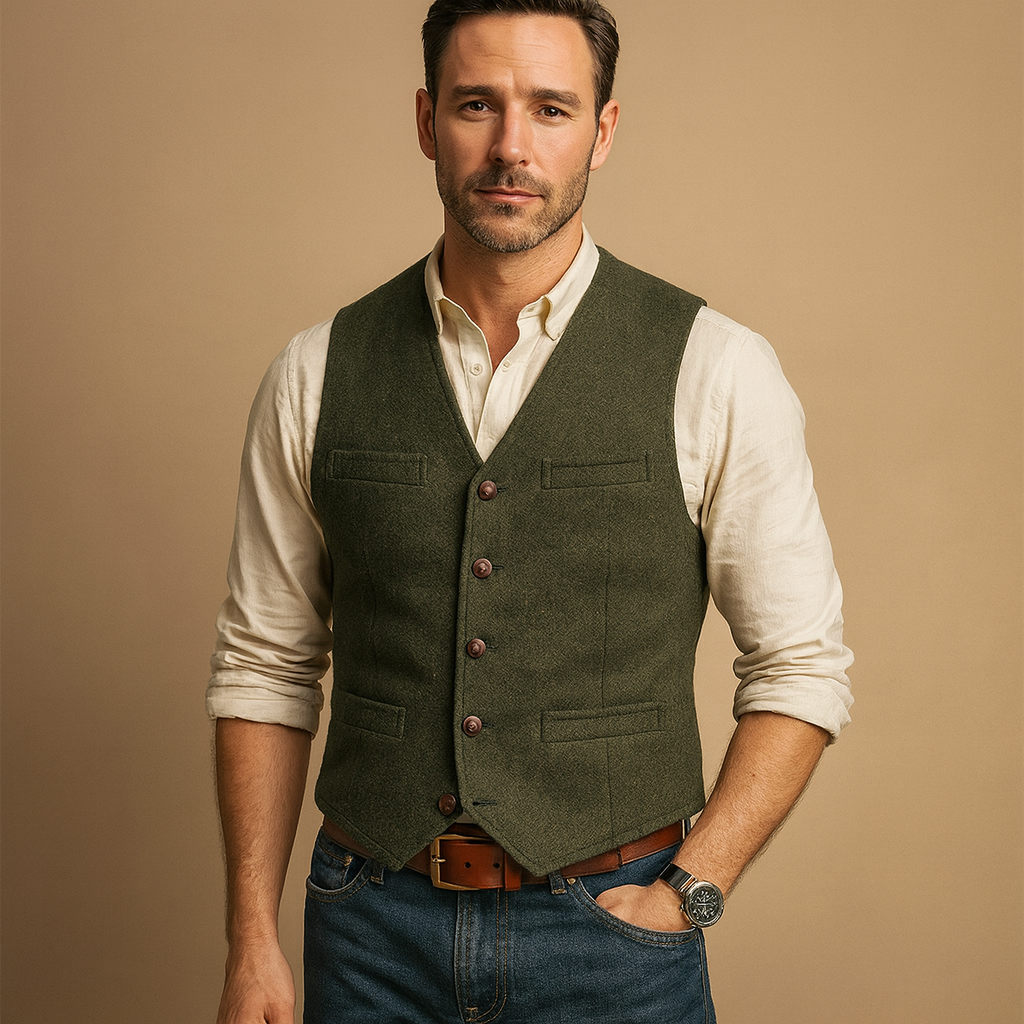 Men's Tailored Vest | Classic Formal Fit 6