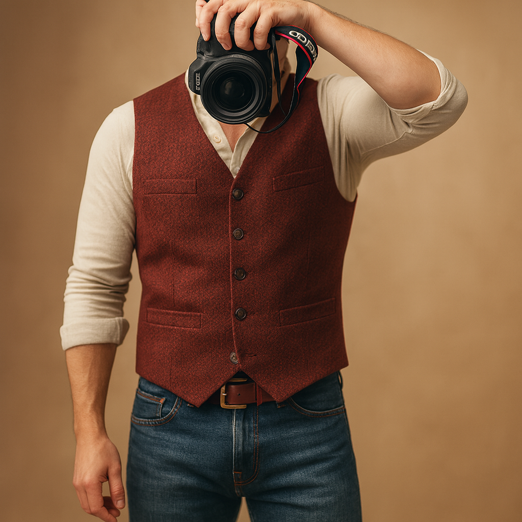 Men's Tailored Vest | Classic Formal Fit 7