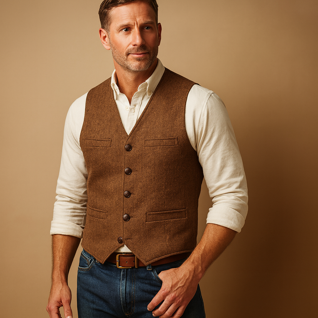 Men's Tailored Vest | Classic Formal Fit 4