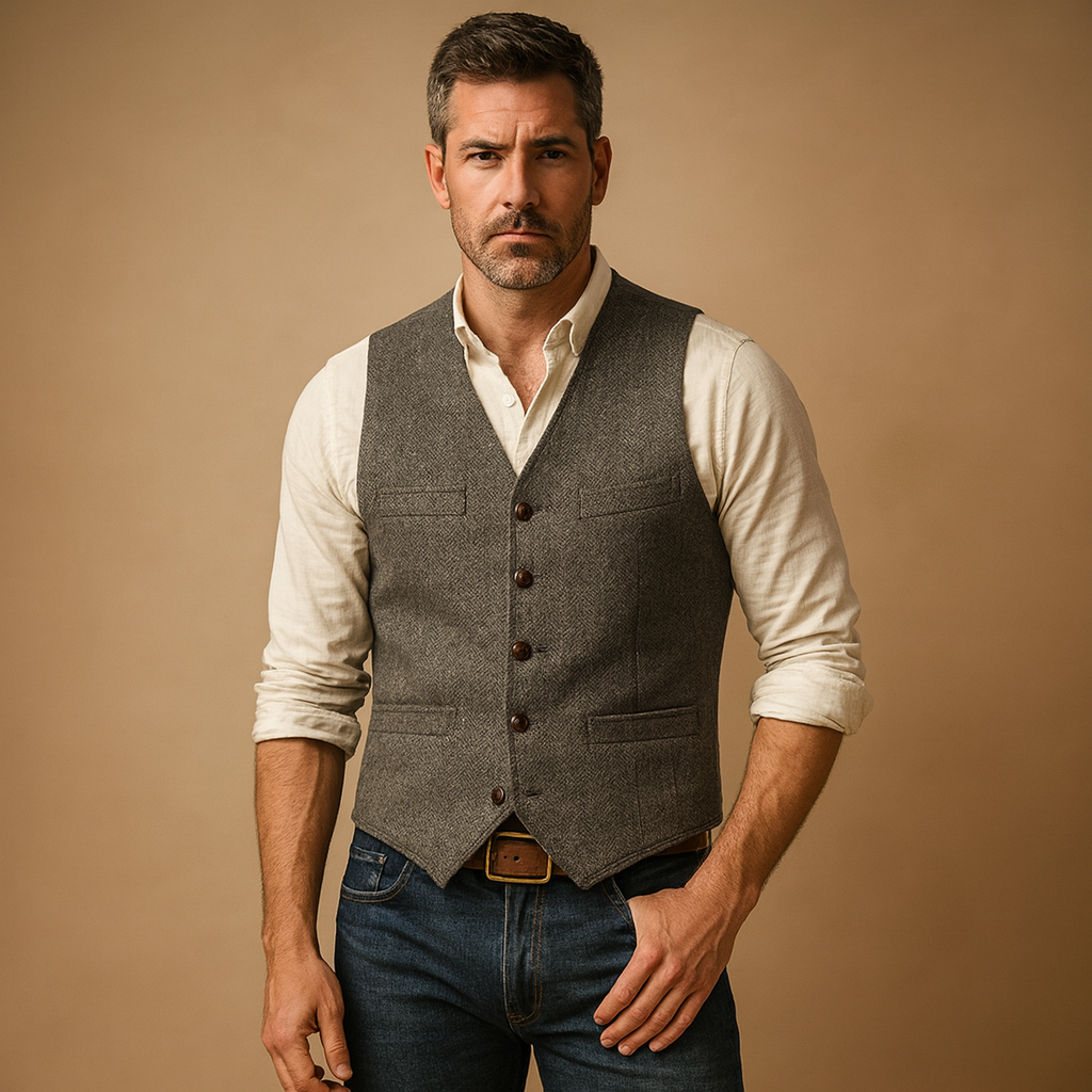 Men's Tailored Vest | Classic Formal Fit 5