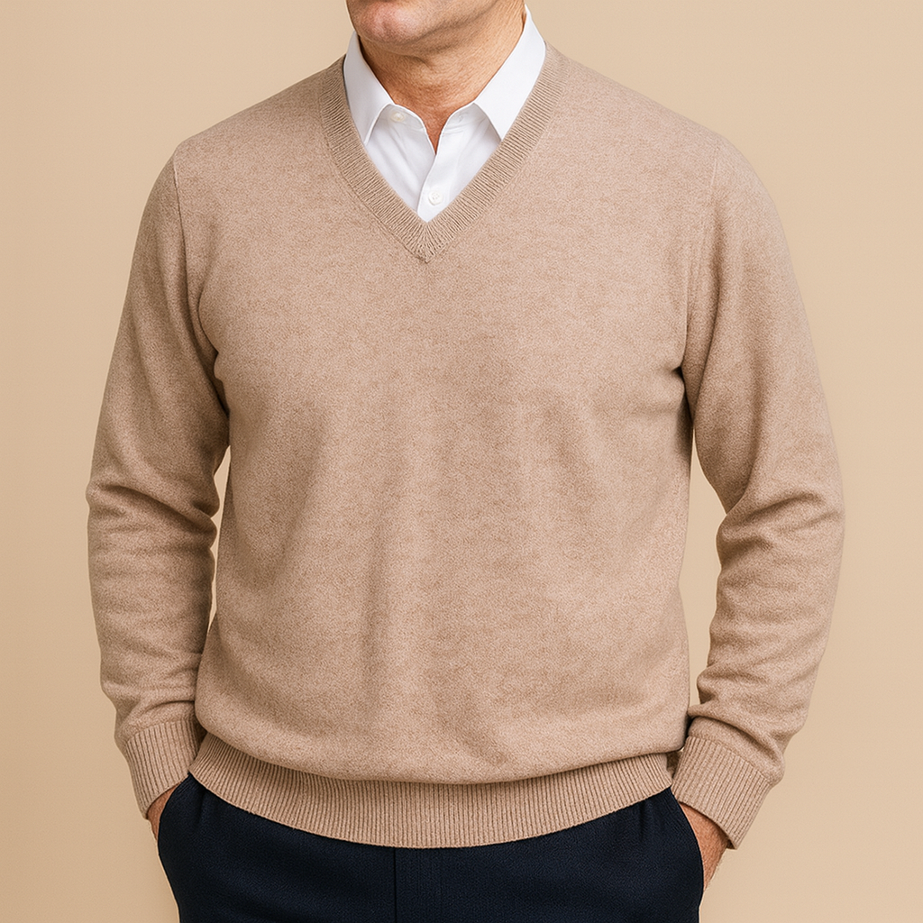 Men's V-Neck Sweater | Soft Knit Comfort 2