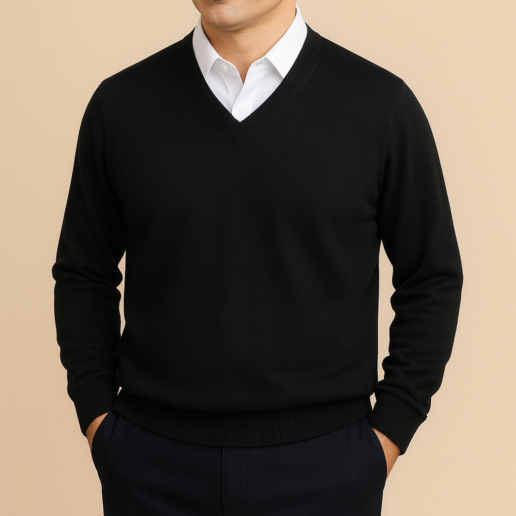 Men's V-Neck Sweater | Soft Knit Comfort 4