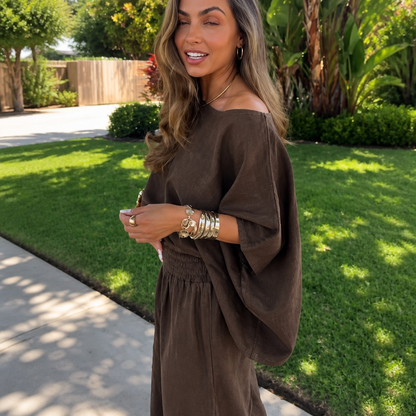 Women's Oversized Co-ord Set | Wide-Leg Trousers & Matching Top 6